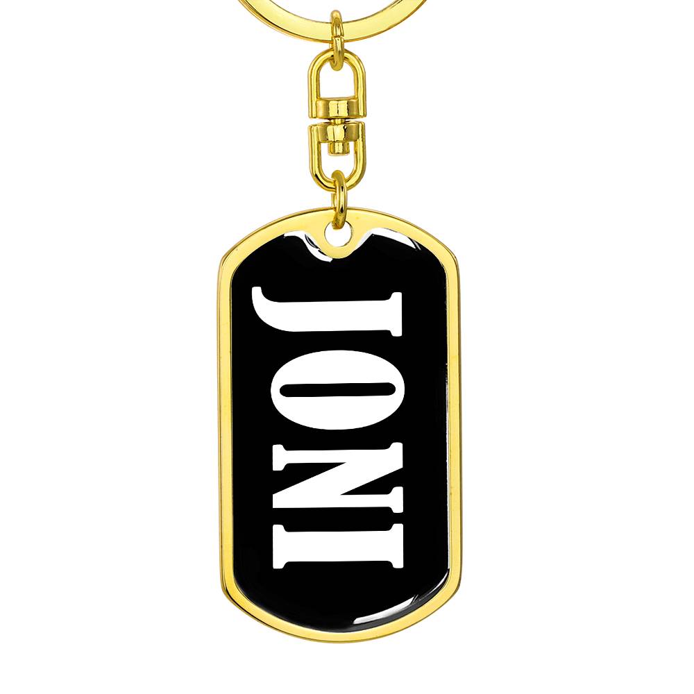 Joni v03 - Luxury Dog Tag Keychain