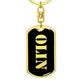 Olin v2 - Luxury Dog Tag Keychain