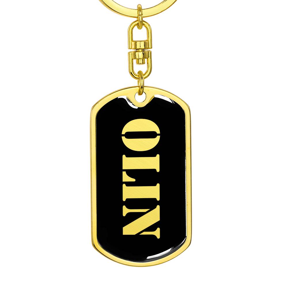 Olin v2 - Luxury Dog Tag Keychain