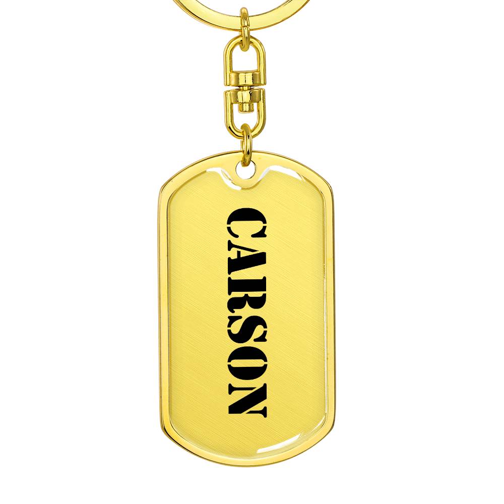 Carson - Luxury Dog Tag Keychain