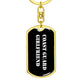 Coast Guard Girlfriend v3 - Luxury Dog Tag Keychain