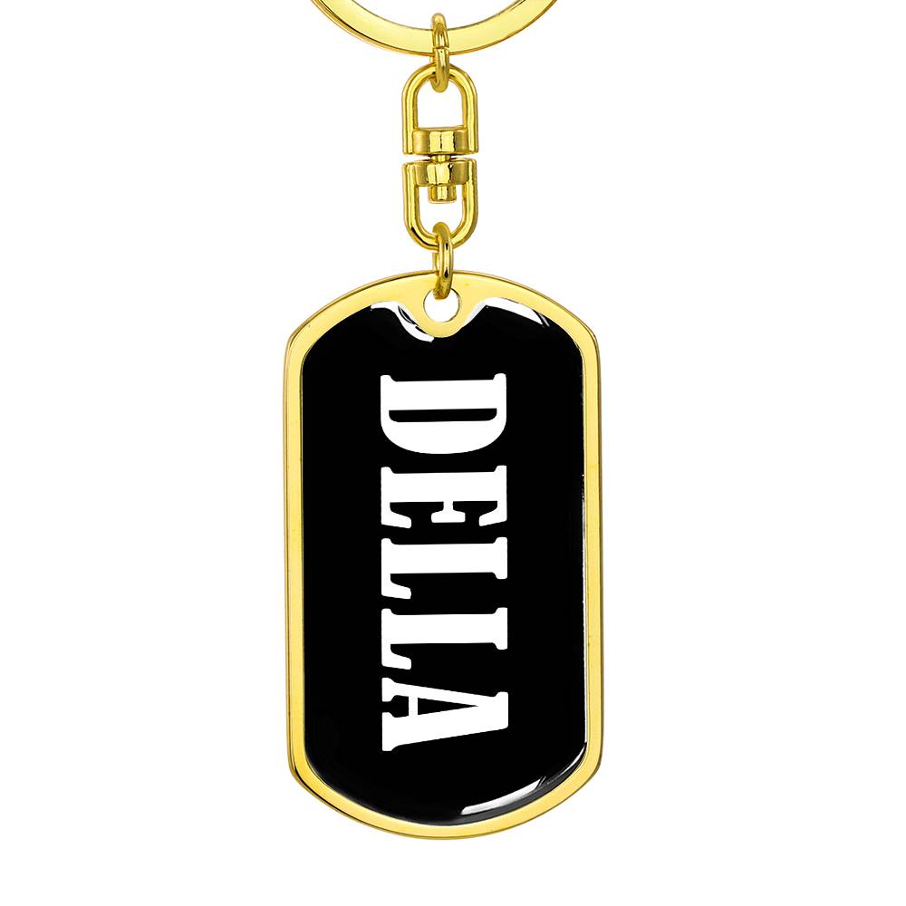 Della v01w - Luxury Dog Tag Keychain
