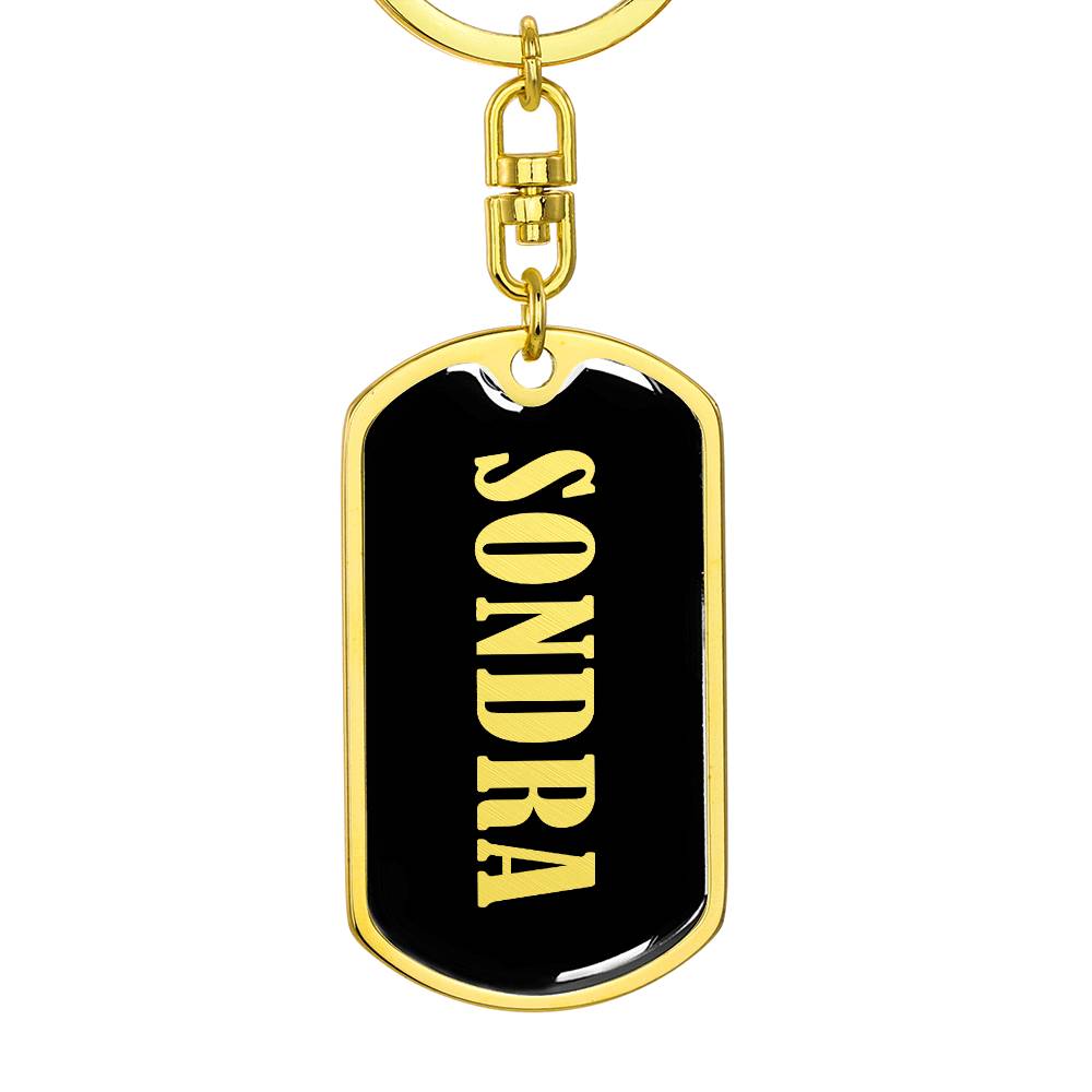 Sondra v02 - Luxury Dog Tag Keychain
