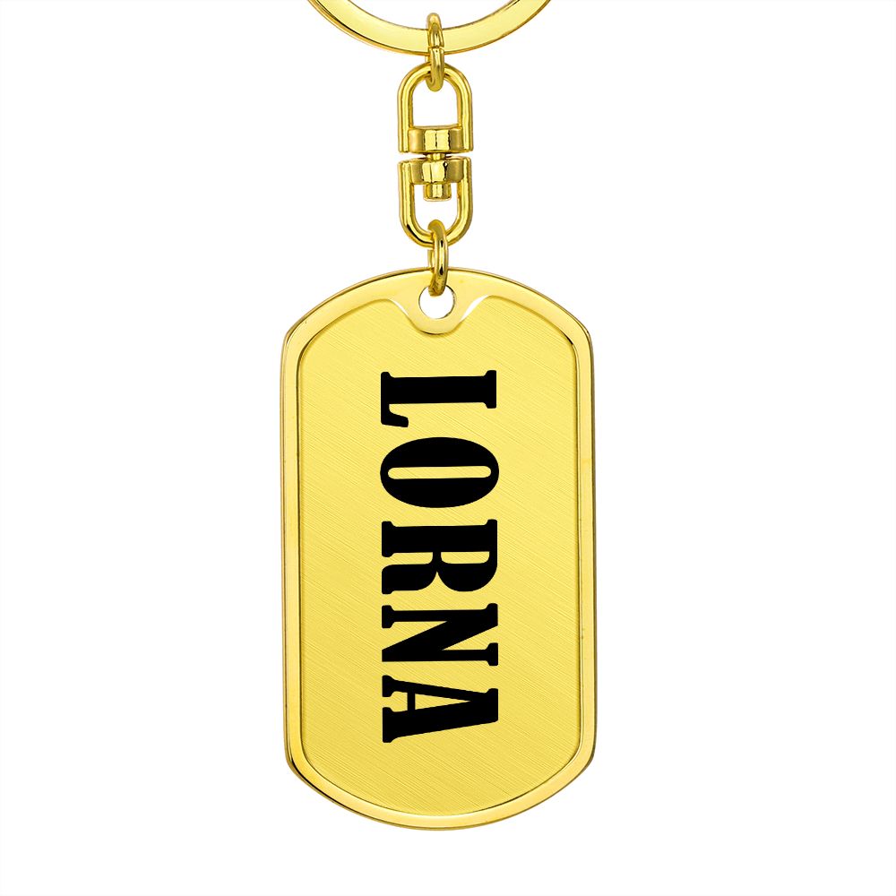 Lorna v01 - Luxury Dog Tag Keychain