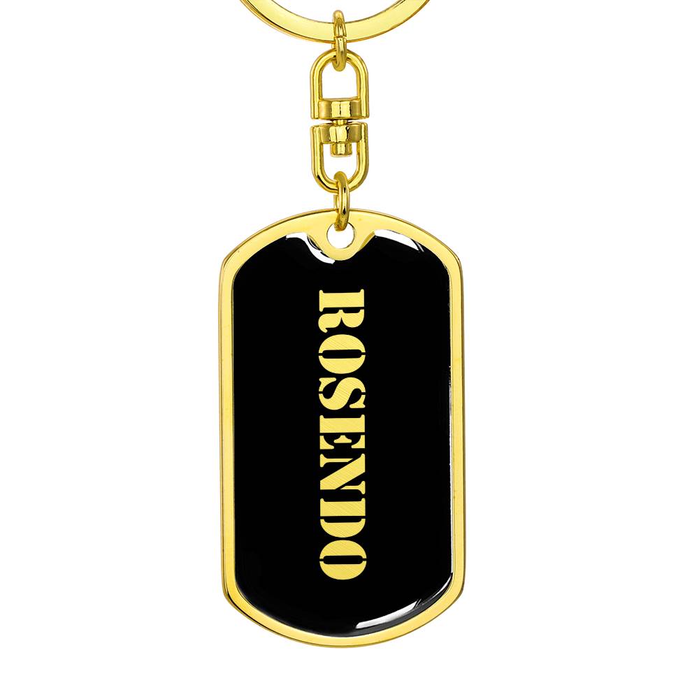 Rosendo v2 - Luxury Dog Tag Keychain