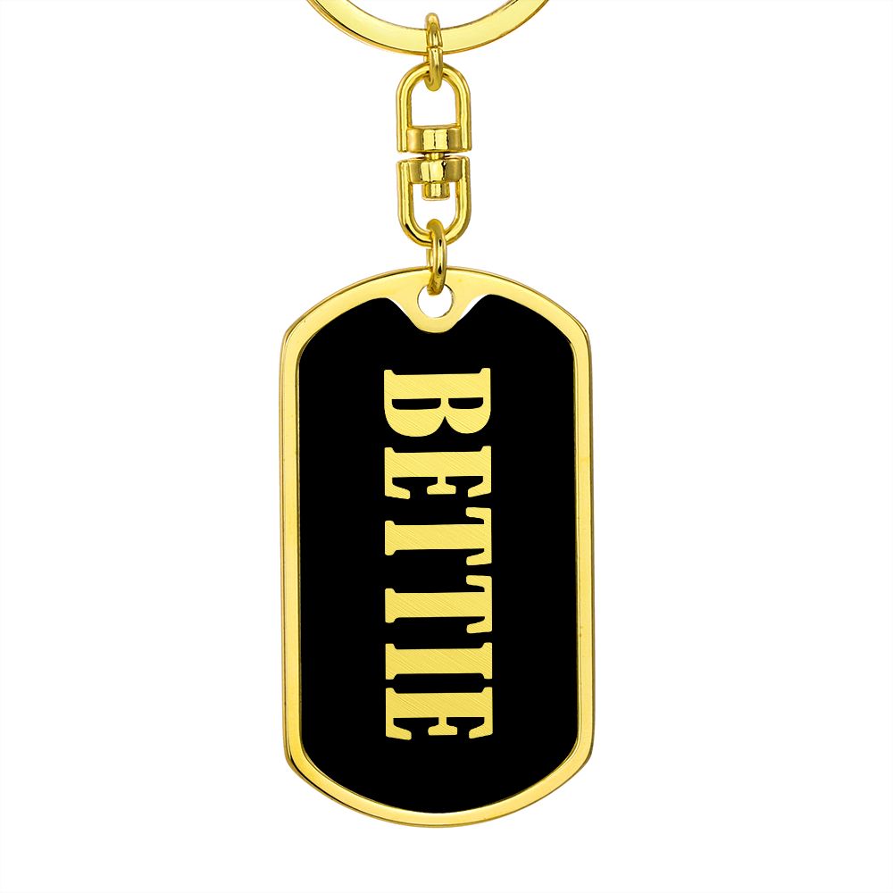 Bettie v02 - Luxury Dog Tag Keychain