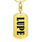 Lupe v01 - Luxury Dog Tag Keychain