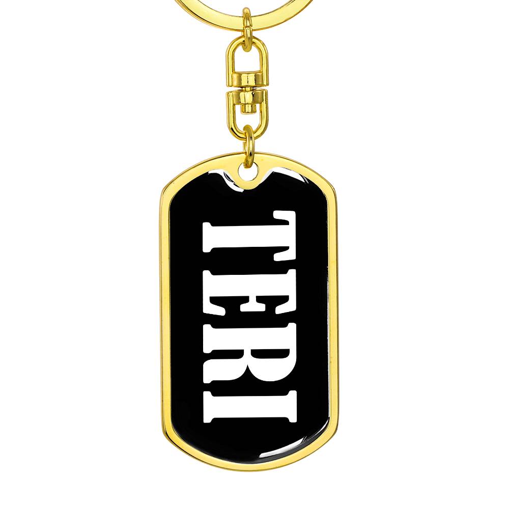 Teri v03 - Luxury Dog Tag Keychain