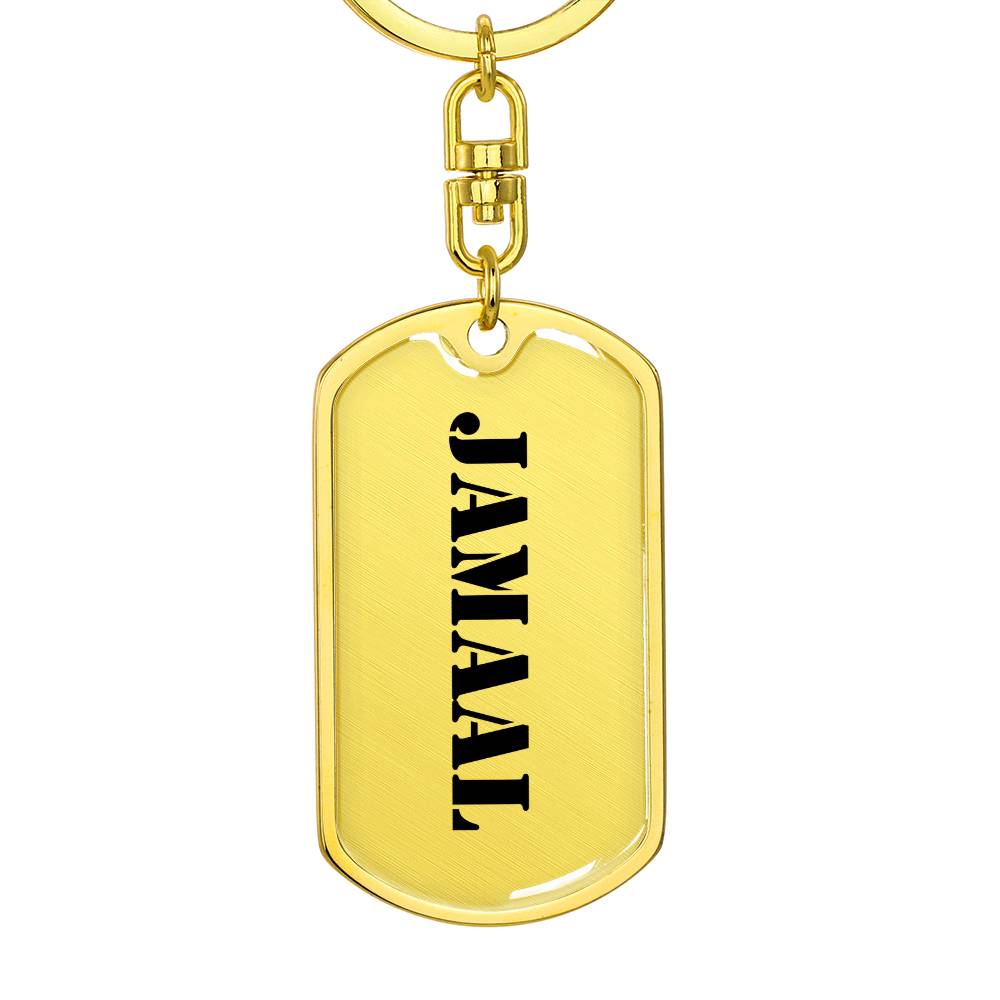 Jamaal - Luxury Dog Tag Keychain