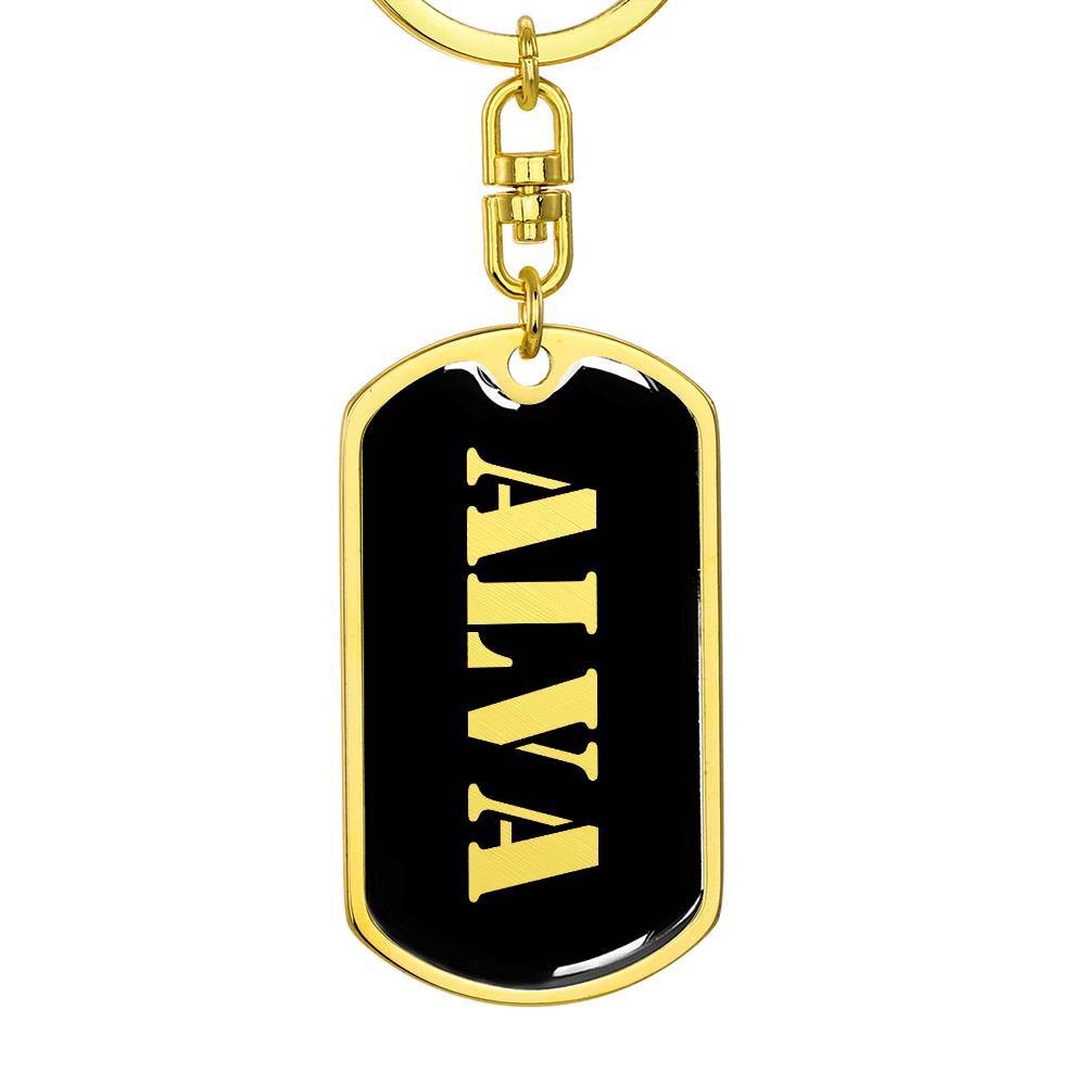 Alva v2 - Luxury Dog Tag Keychain