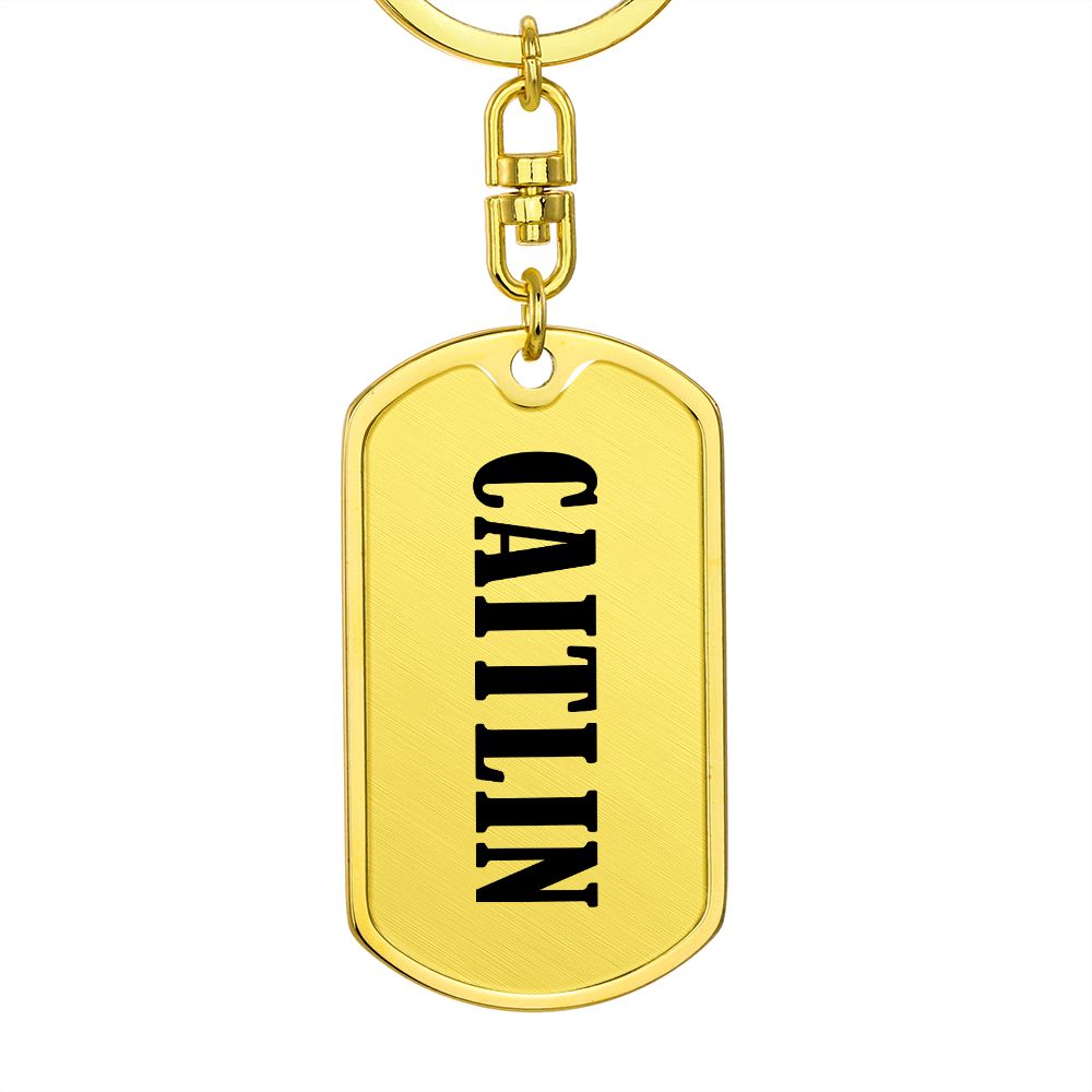 Caitlin v01 - Luxury Dog Tag Keychain