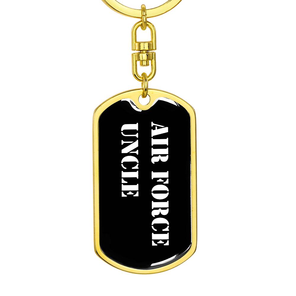 Air Force Uncle v3 - Luxury Dog Tag Keychain