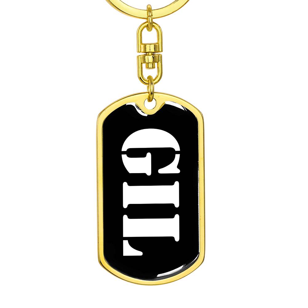 Gil v3 - Luxury Dog Tag Keychain