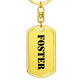 Foster - Luxury Dog Tag Keychain