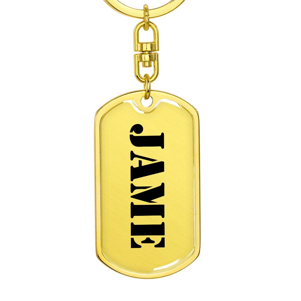 Jame - Luxury Dog Tag Keychain