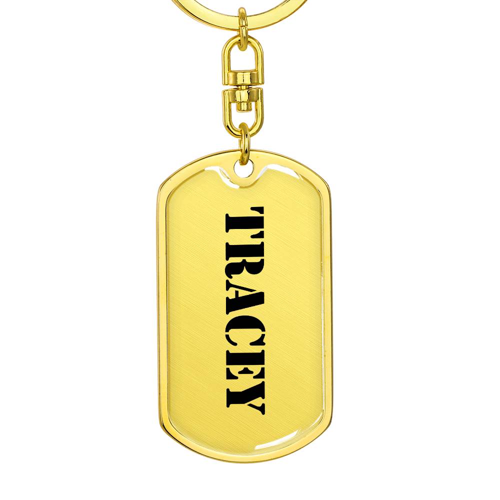 Tracey - Luxury Dog Tag Keychain