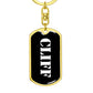Cliff v2 - Luxury Dog Tag Keychain