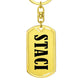 Staci v01 - Luxury Dog Tag Keychain