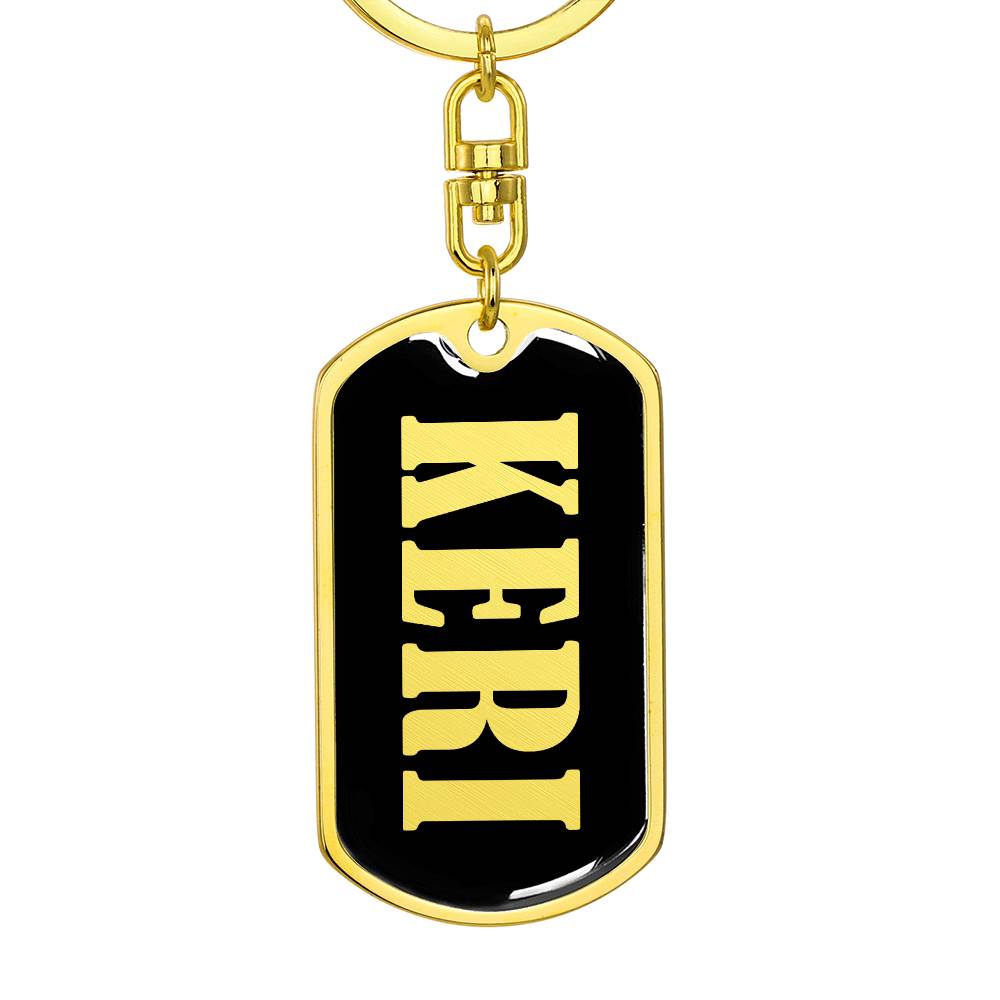 Keri v02 - Luxury Dog Tag Keychain