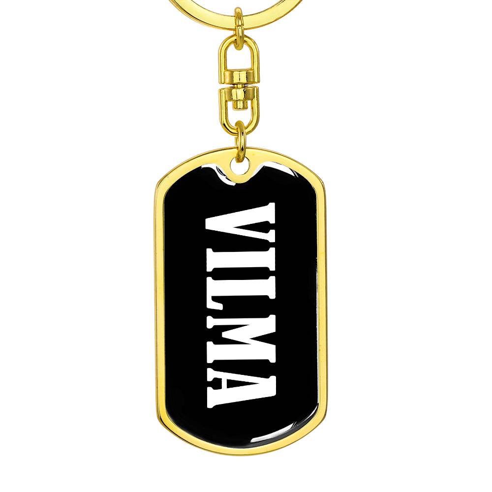 Vilma v03 - Luxury Dog Tag Keychain