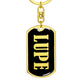 Lupe v02 - Luxury Dog Tag Keychain