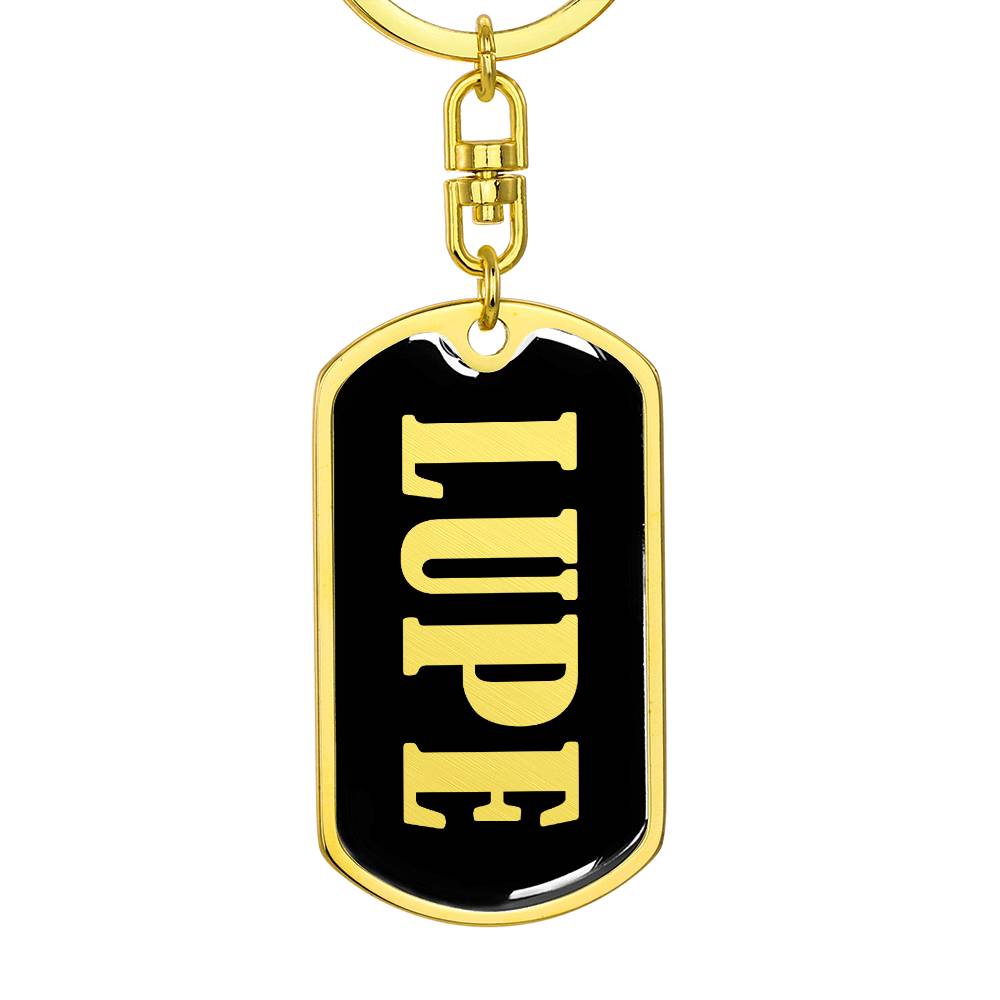 Lupe v02 - Luxury Dog Tag Keychain