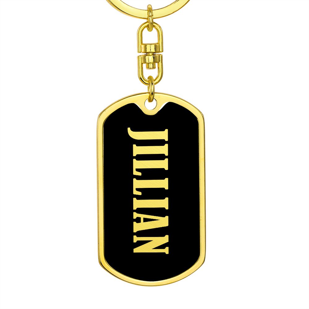 Jillian v02 - Luxury Dog Tag Keychain