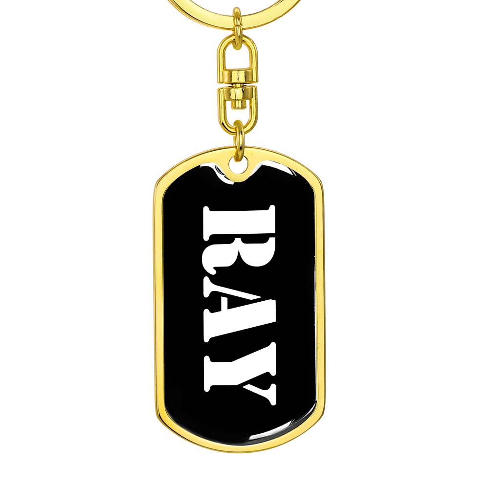Ray v2 - Luxury Dog Tag Keychain