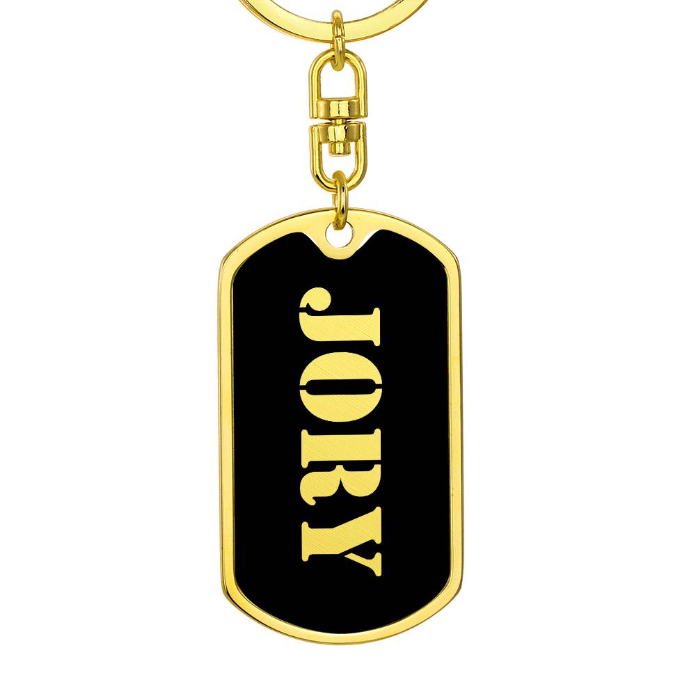 Jory v2 - Luxury Dog Tag Keychain