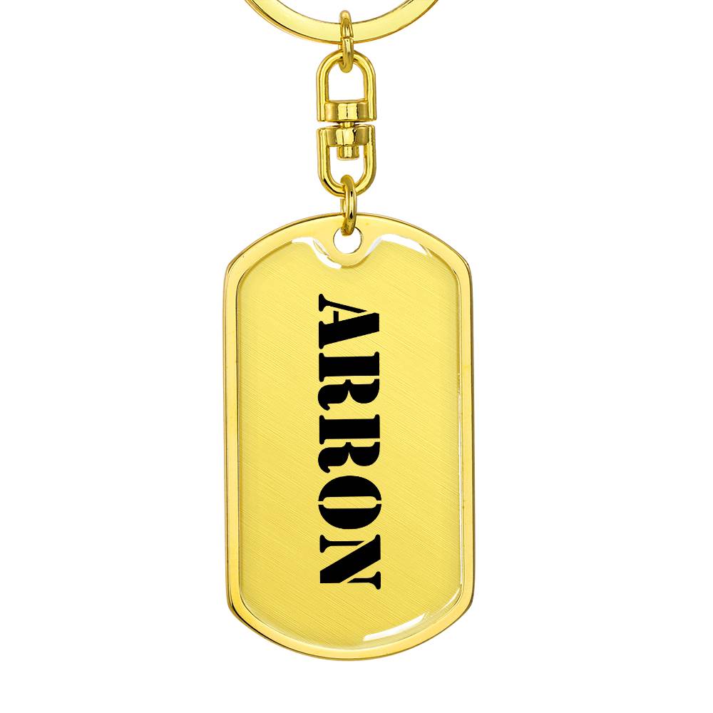 Arron - Luxury Dog Tag Keychain