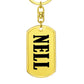 Nell v01 - Luxury Dog Tag Keychain