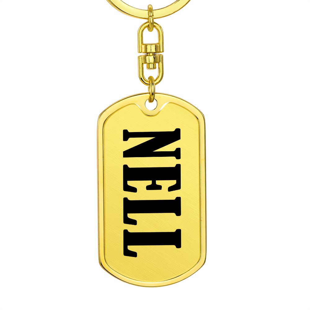 Nell v01 - Luxury Dog Tag Keychain