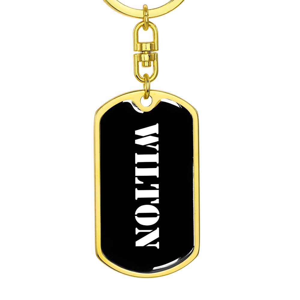Wilton v3 - Luxury Dog Tag Keychain