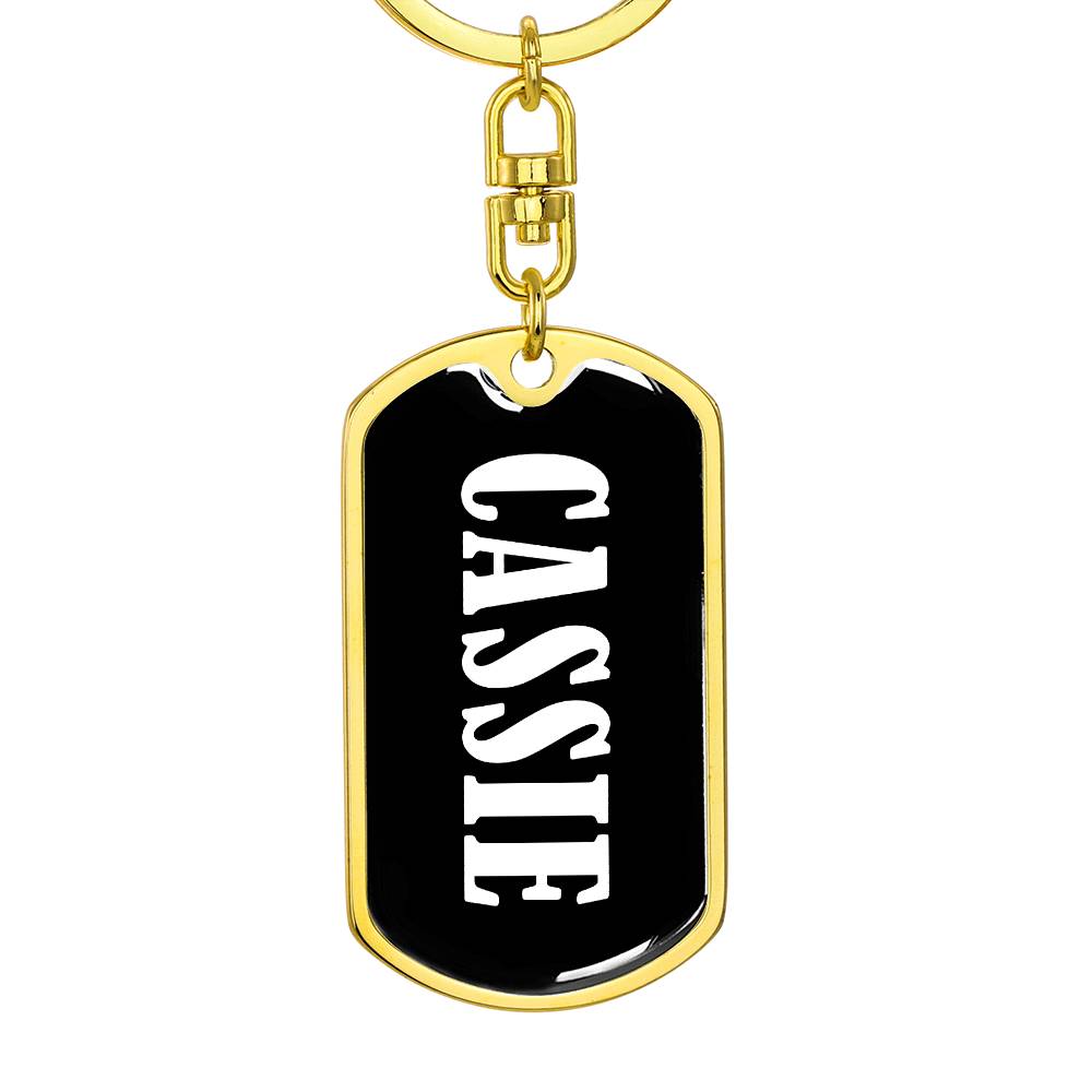 Cassie v03 - Luxury Dog Tag Keychain