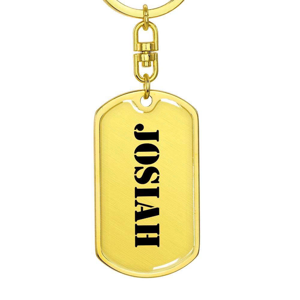 Josiah - Luxury Dog Tag Keychain