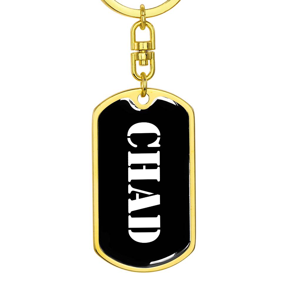 Chad v2 - Luxury Dog Tag Keychain