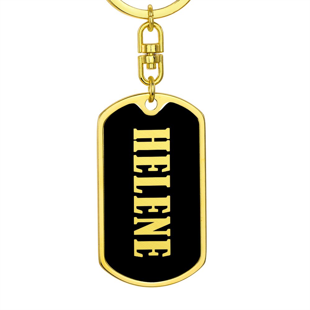 Helene v02 - Luxury Dog Tag Keychain