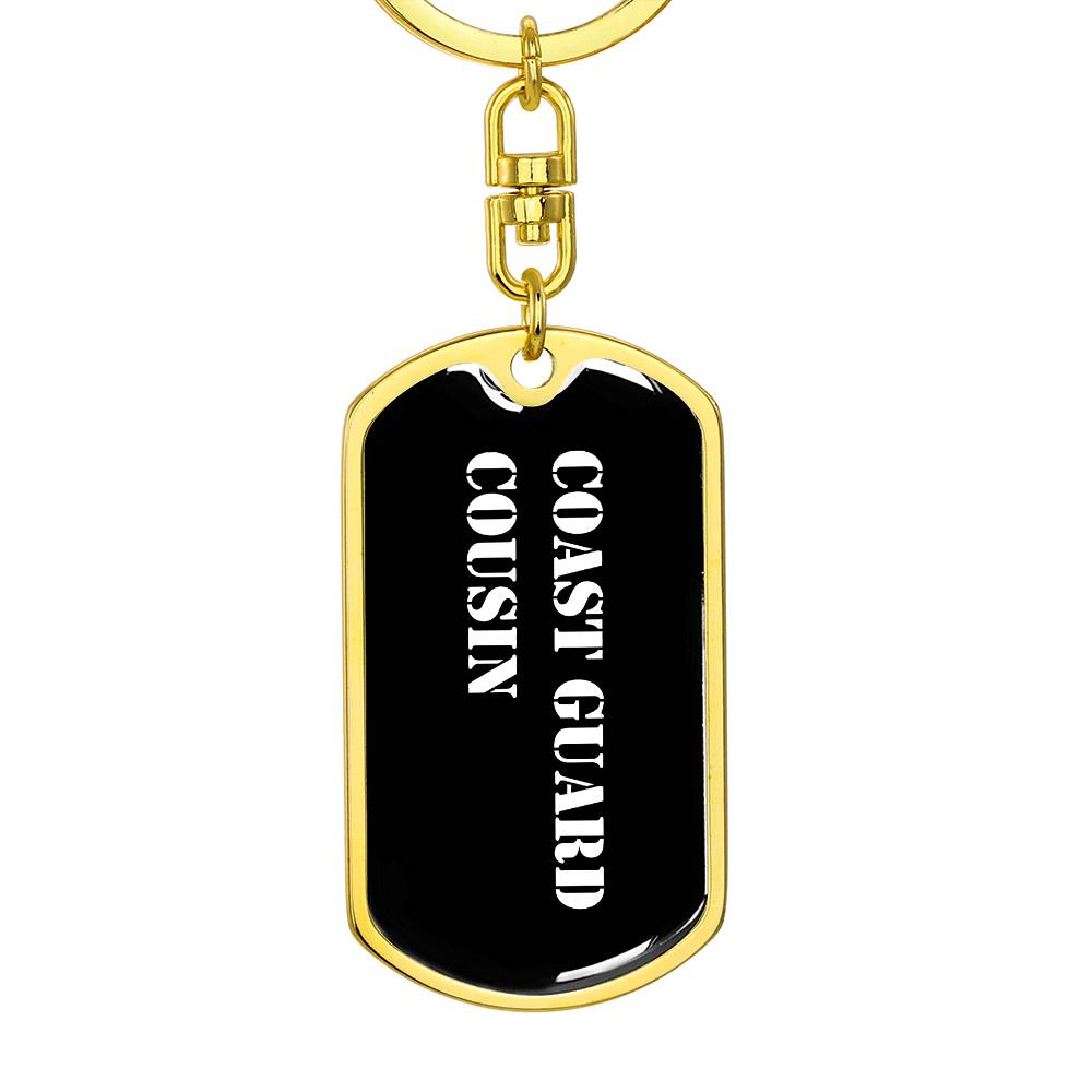 Coast Guard Cousin v3 - Luxury Dog Tag Keychain
