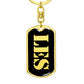 Les v2 - Luxury Dog Tag Keychain