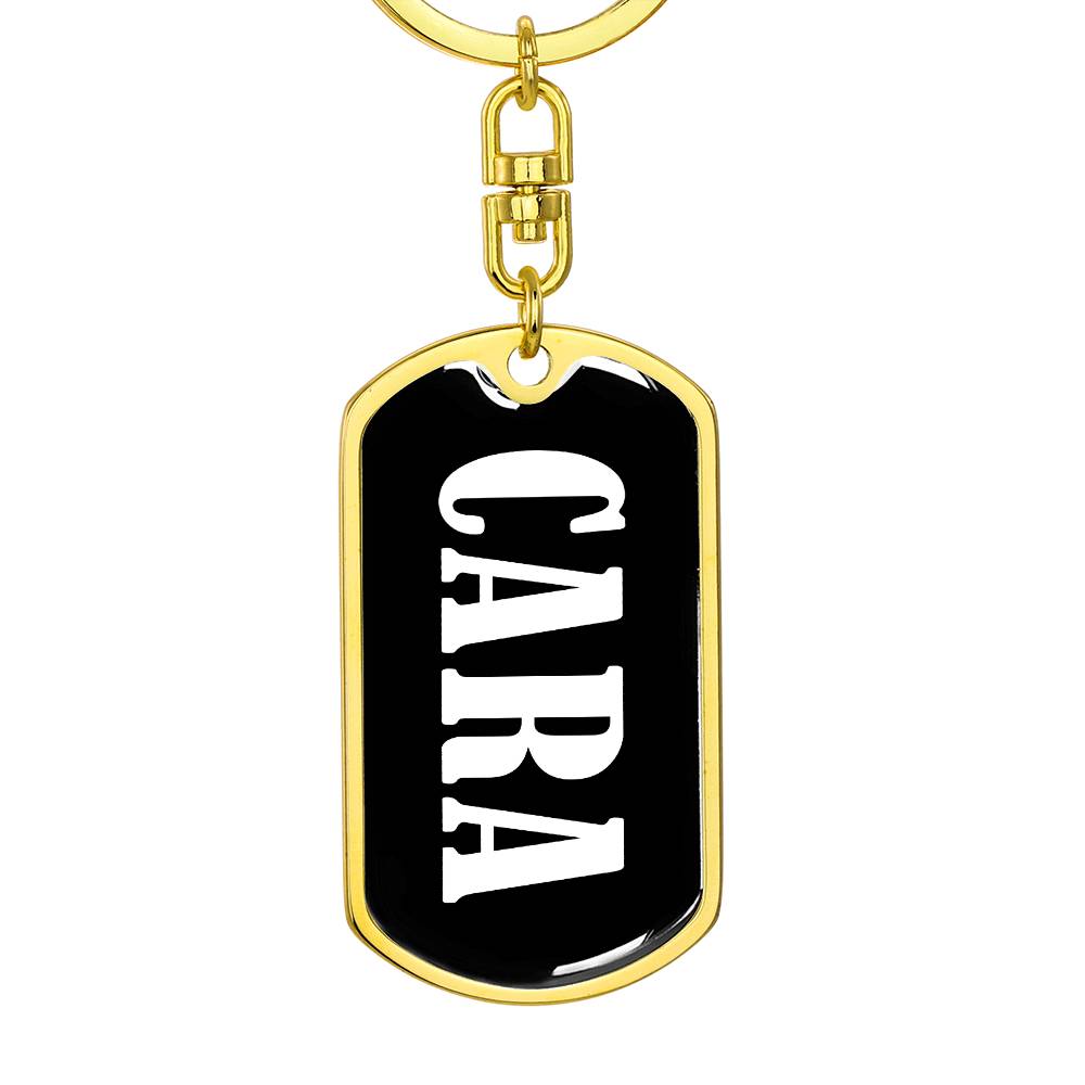 Cara v03 - Luxury Dog Tag Keychain