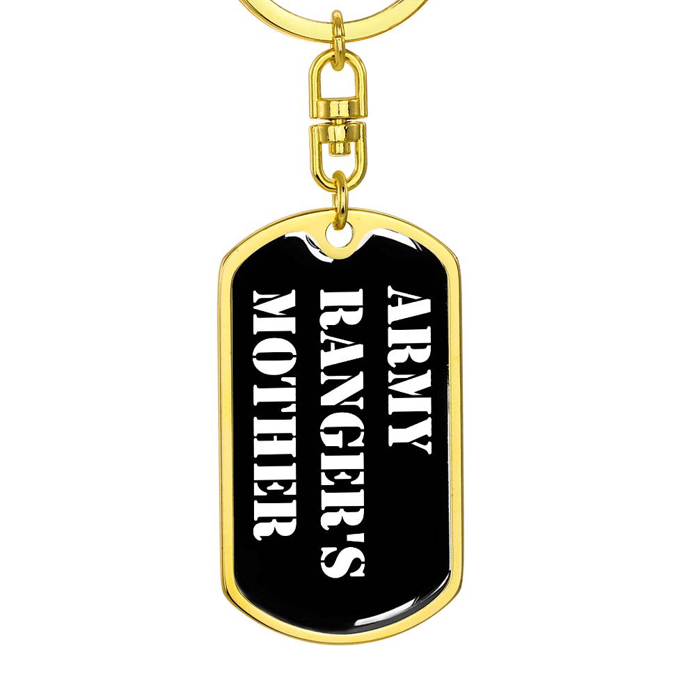 Army Ranger's Mother v3 - Luxury Dog Tag Keychain