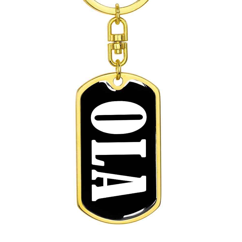 Ola v03 - Luxury Dog Tag Keychain