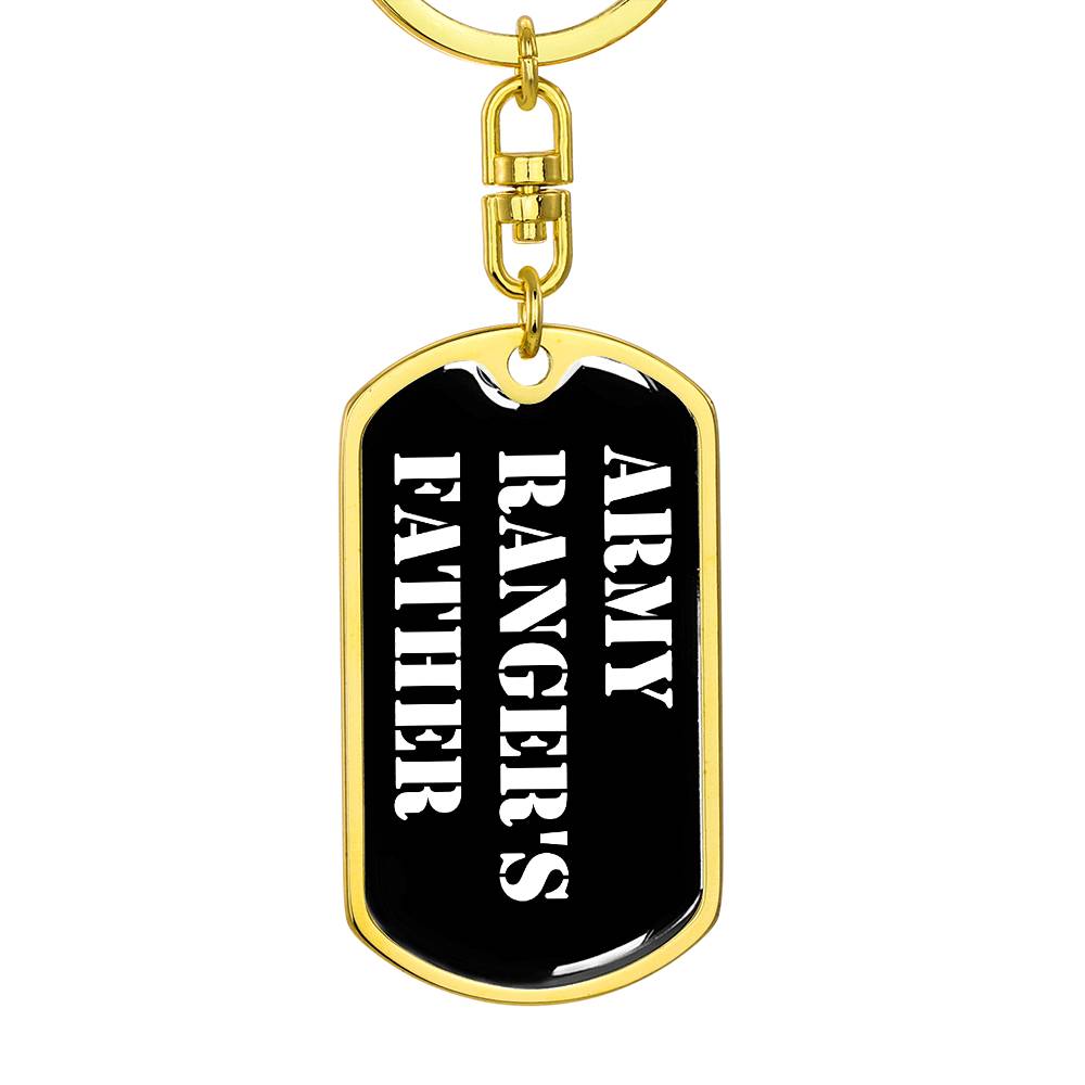 Army Ranger's Father v3 - Luxury Dog Tag Keychain