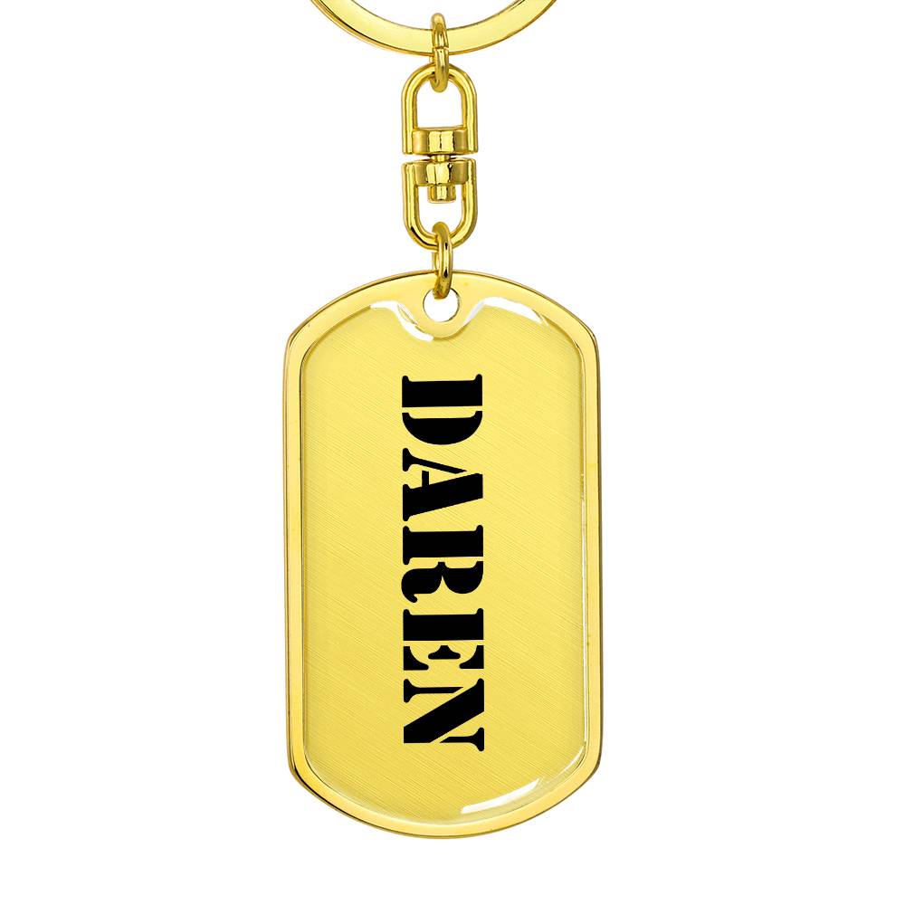 Daren - Luxury Dog Tag Keychain