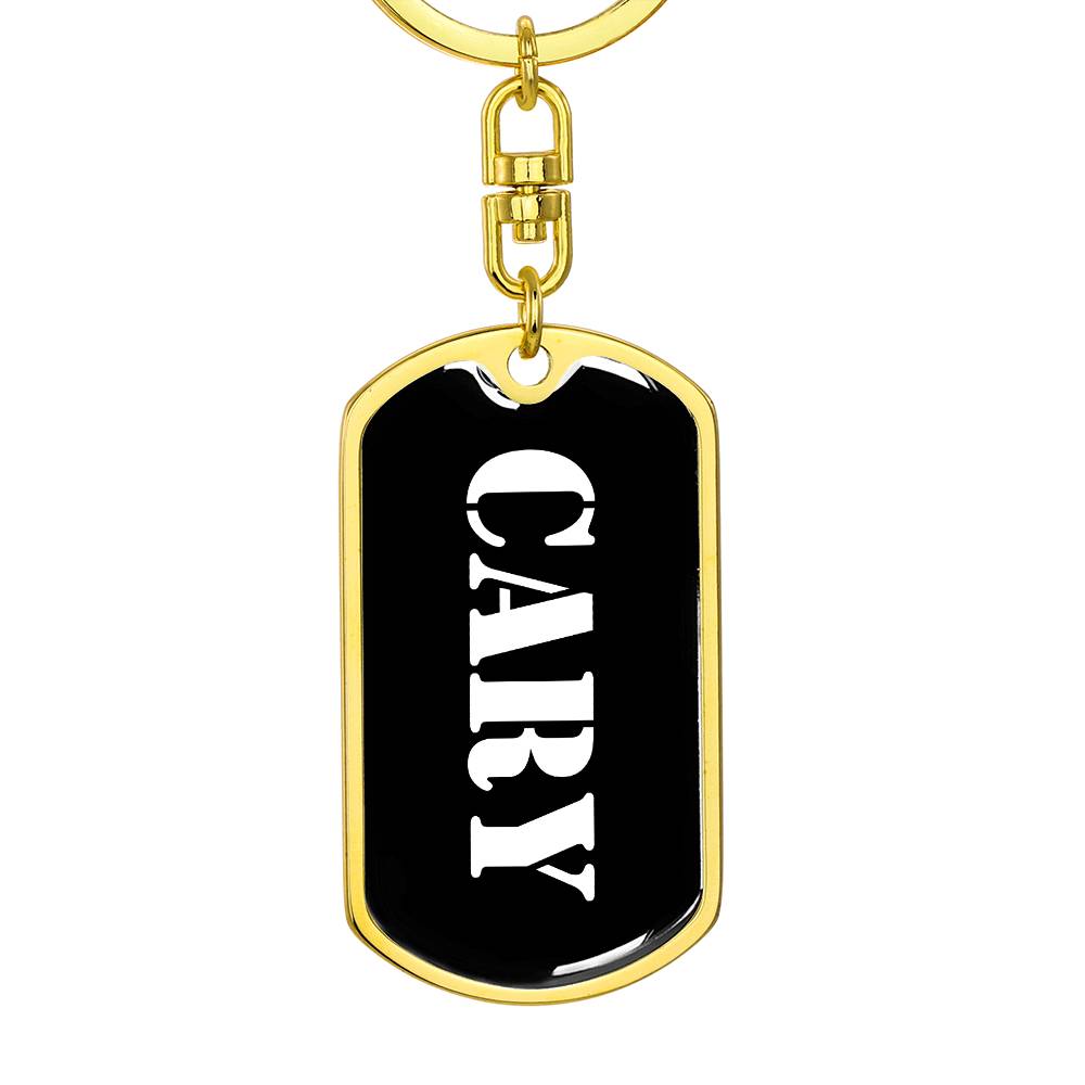 Cary v2 - Luxury Dog Tag Keychain