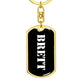 Brett v2 - Luxury Dog Tag Keychain