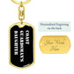 Coast Guardsman's Daughter v3 - Luxury Dog Tag Keychain