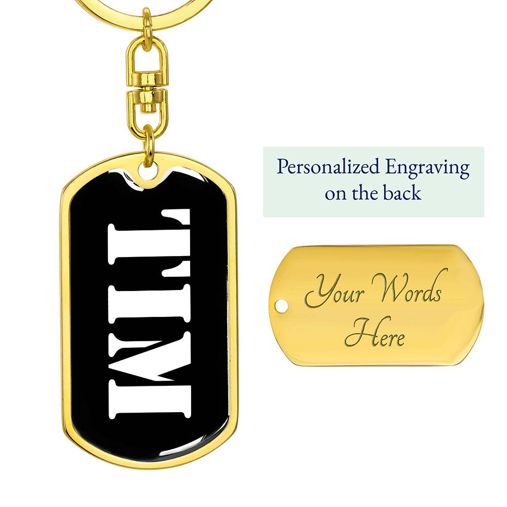 Tim v2 - Luxury Dog Tag Keychain