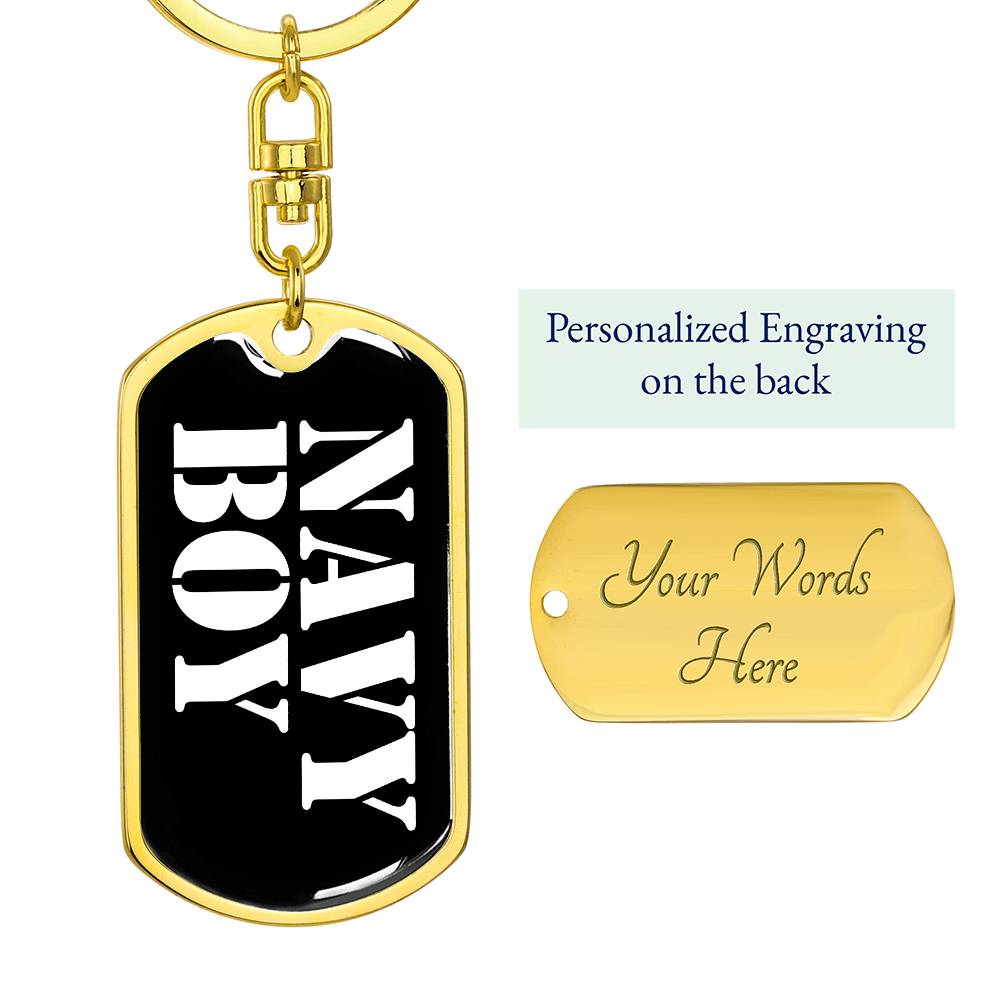 Navy Boy v3 - Luxury Dog Tag Keychain