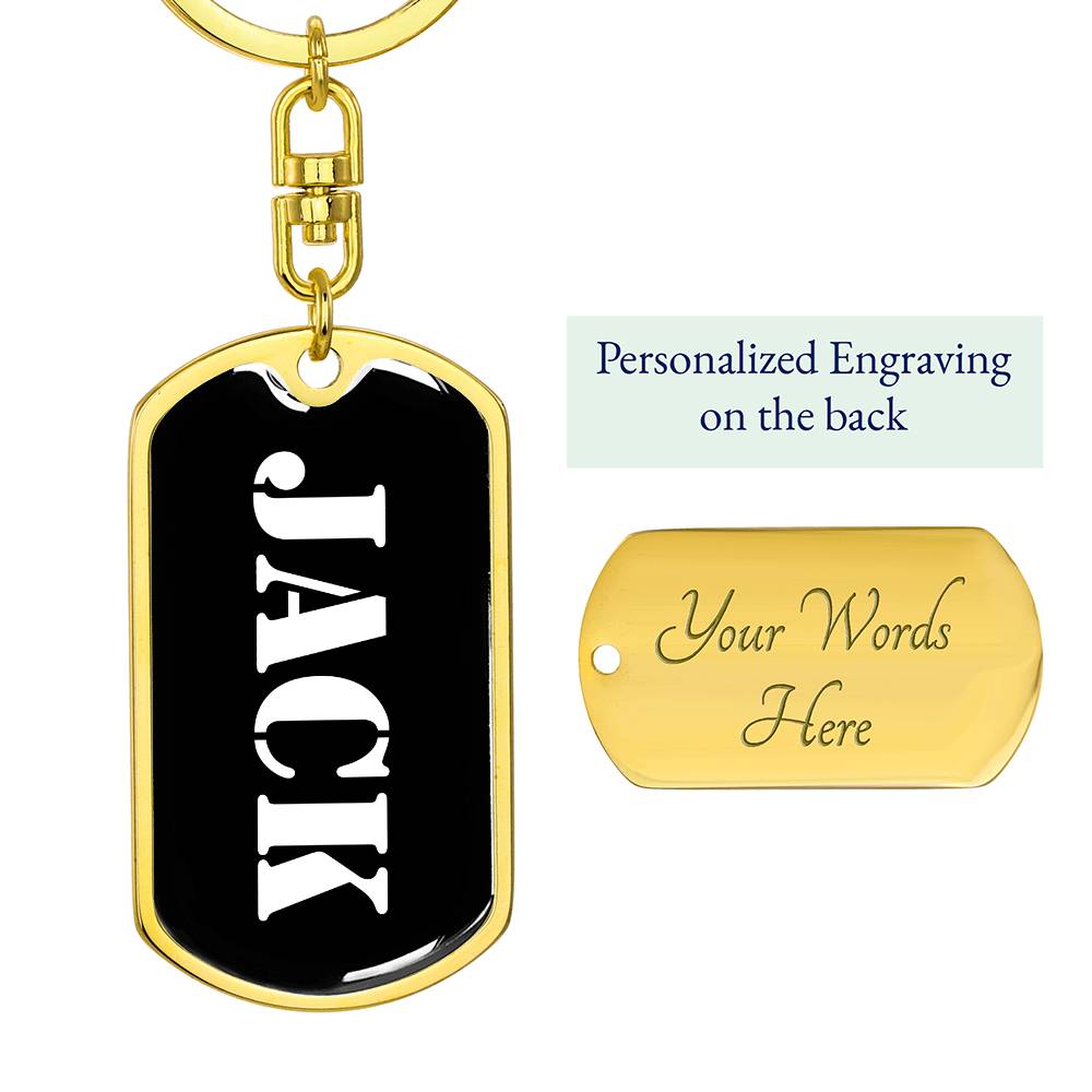 Jack v2 - Luxury Dog Tag Keychain
